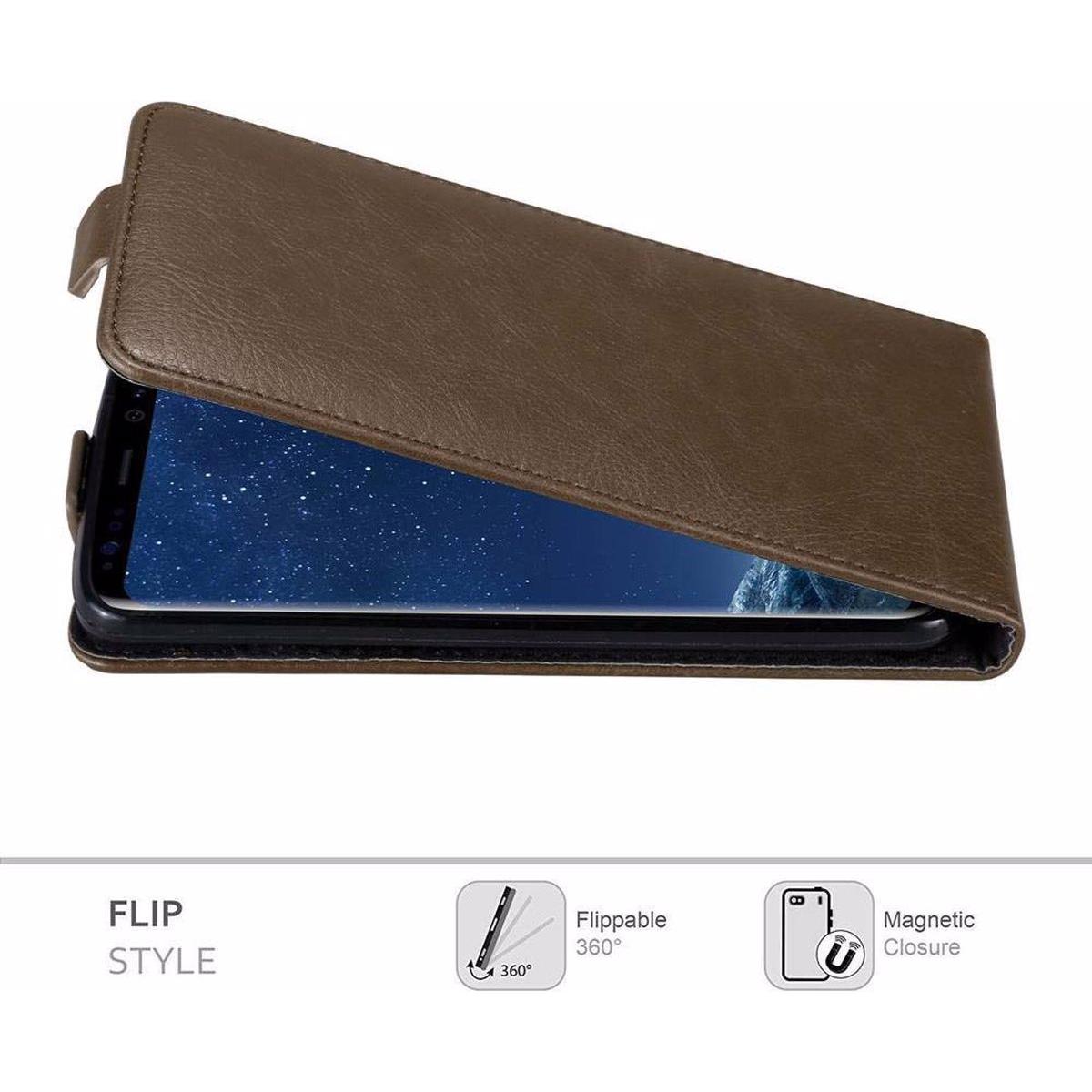 Thumbnail - Cadorabo Flip wie Invisible Cover (Samsung Galaxy S8), Smartphone Hülle, Braun