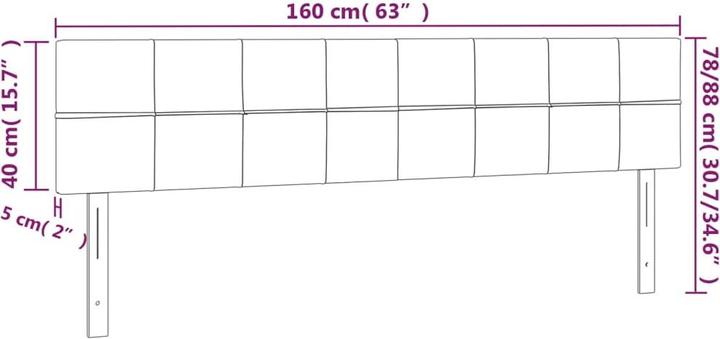 Produktbild vidaXL Danilo (160 x 5 x 88 cm)