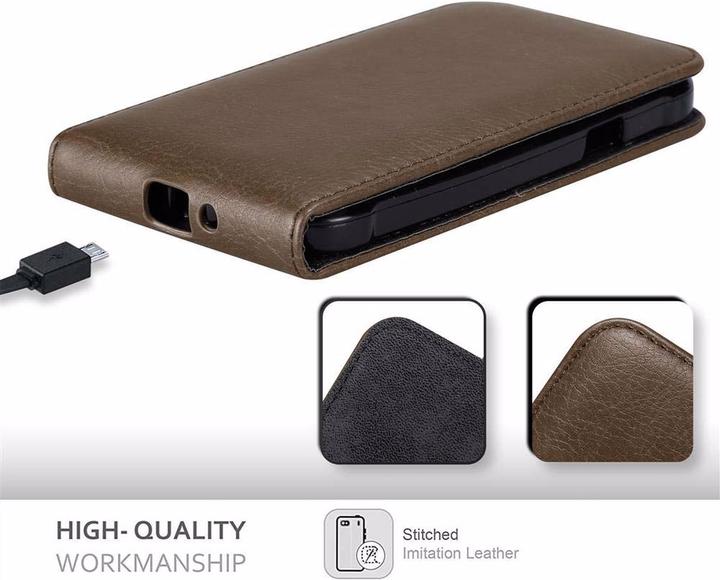 Actual product image Cadorabo Flip like Invisible Cover (Samsung Galaxy J1)
