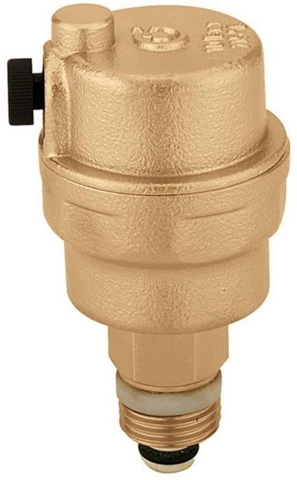 Actual product image Caleffi Quick exhaust valve ROBOCAL-S automatic 3/8inch, with shut-off