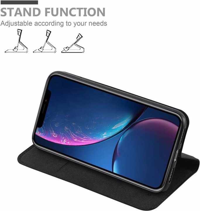 Actual product image Cadorabo Book Invisible Magnet Cover (Apple iPhone XR)