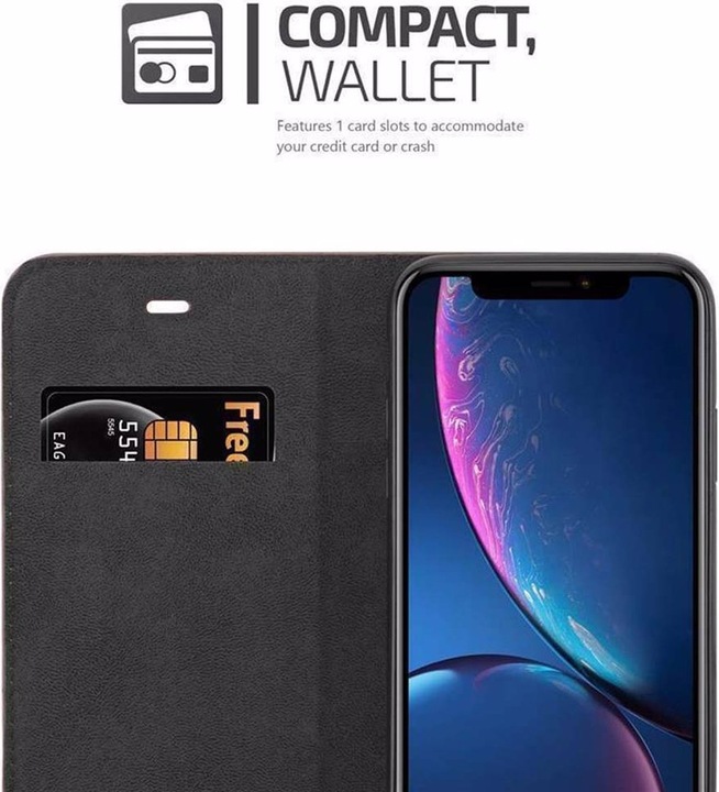 Actual product image Cadorabo Book Invisible Magnet Cover (Apple iPhone XR)