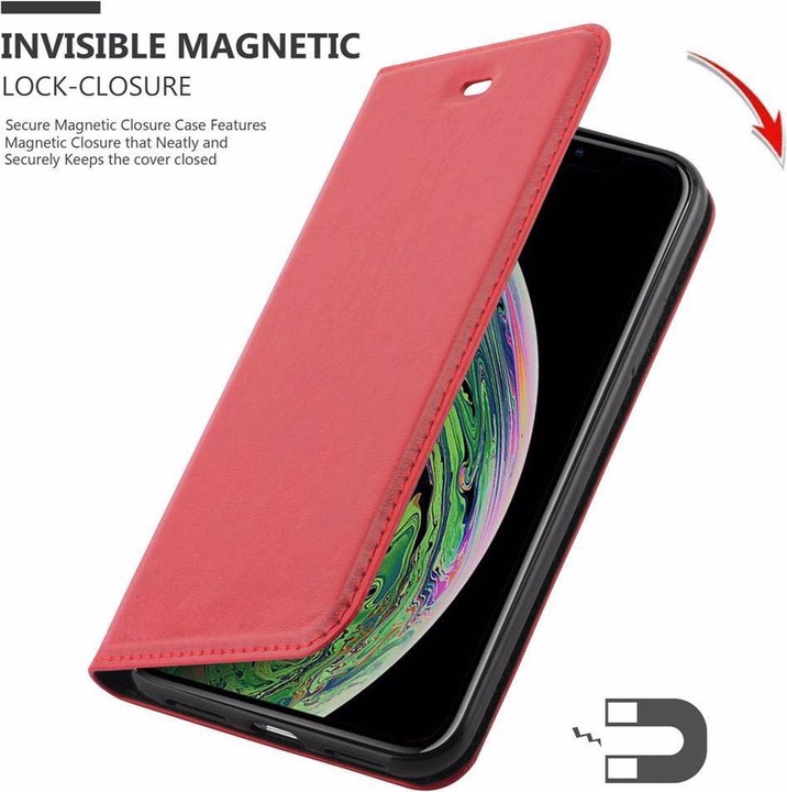 Actual product image Cadorabo Book Invisible Magnet Cover (Apple iPhone XS Max)