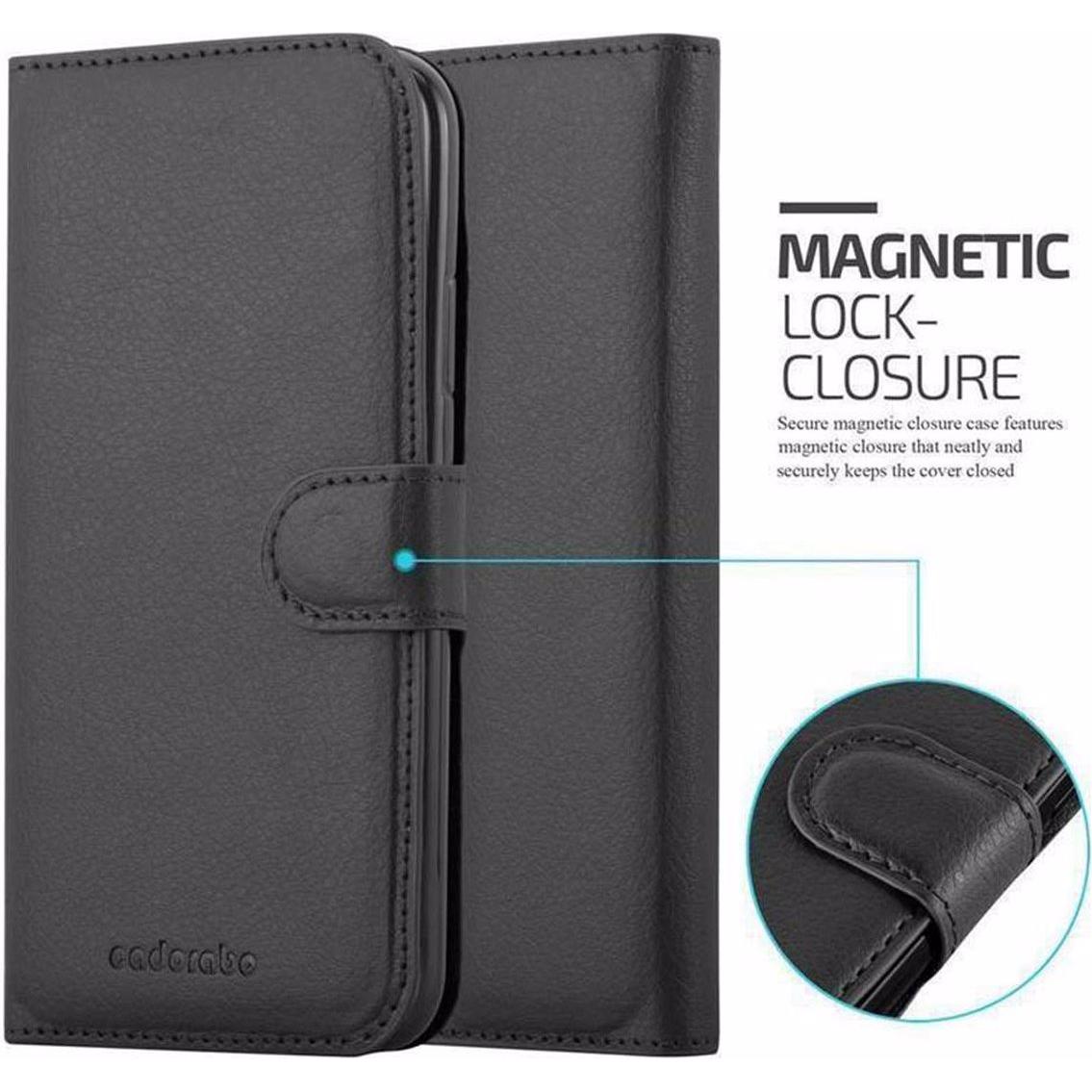 Thumbnail - Cadorabo Book mit Standfunktion Cover (Apple iPhone XS Max), Smartphone Hülle, Schwarz