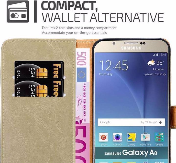 Actual product image Cadorabo Book Luxury Cover (Samsung Galaxy A8 (2018))