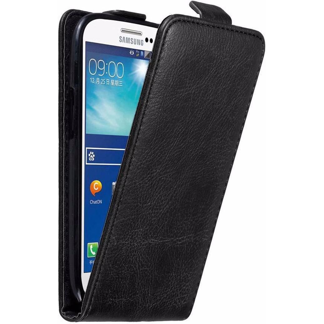 Cadorabo Flip wie Invisible Cover (Samsung Galaxy S3), Smartphone Hülle, Schwarz