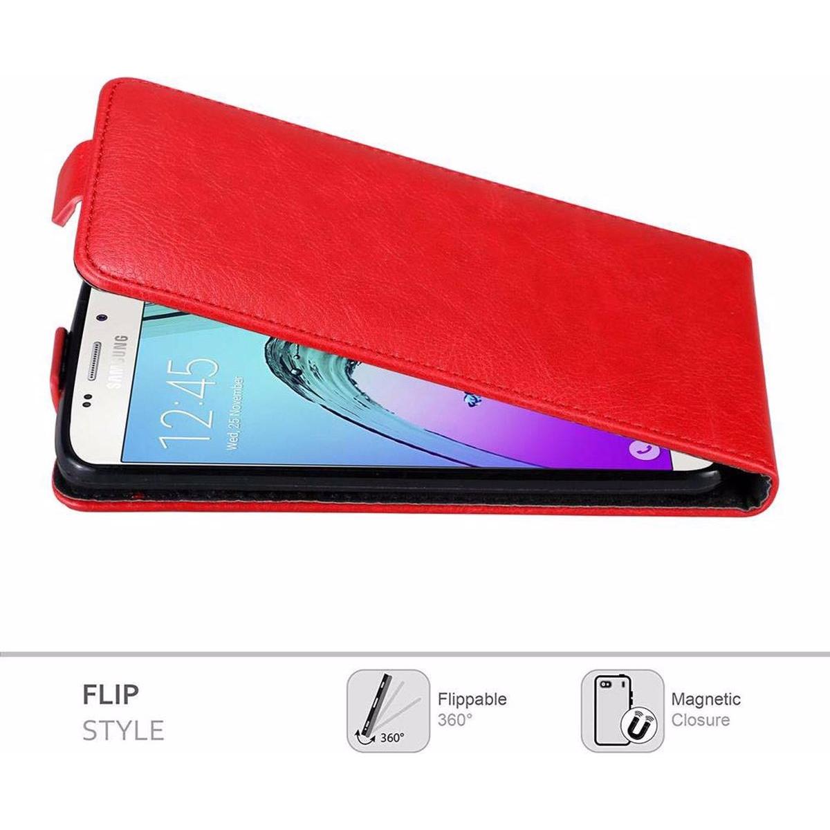 Thumbnail - Cadorabo Flip wie Invisible Cover (Samsung Galaxy A5 (2016)), Smartphone Hülle, Rot