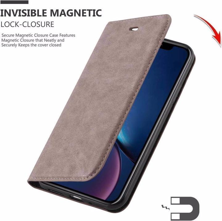 Actual product image Cadorabo Book Invisible Magnet Cover (Apple iPhone XR)