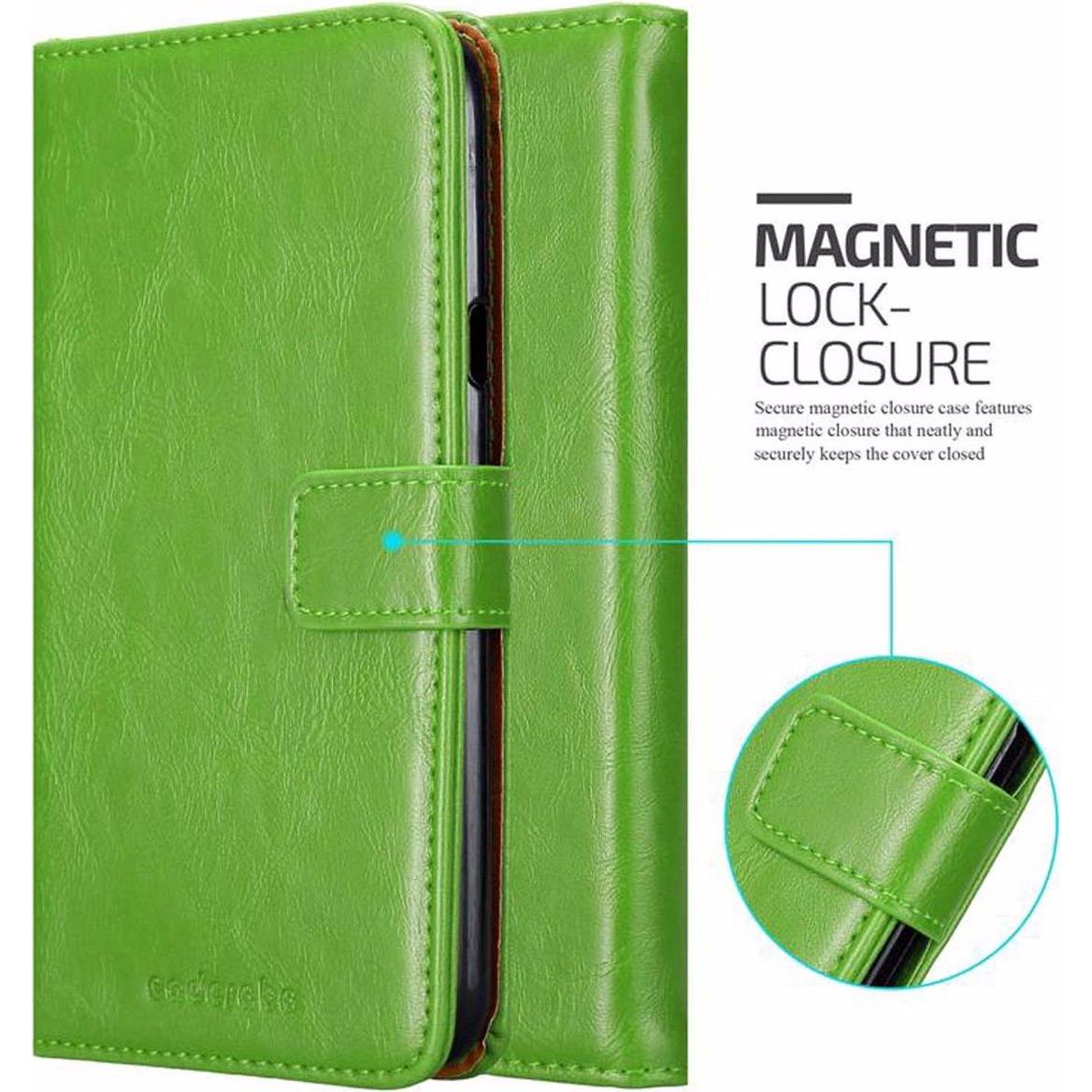 Thumbnail - Cadorabo Book Luxury Cover (LG X Power 2), Smartphone Hülle, Grün