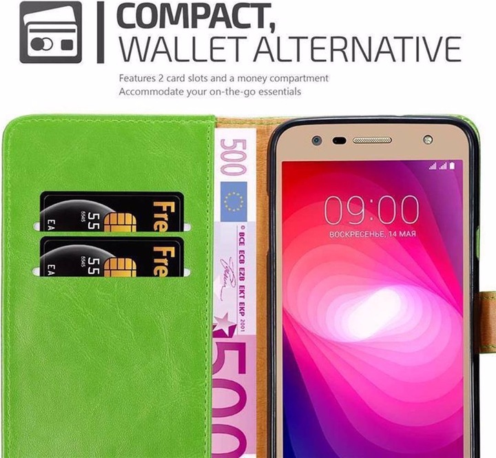 Actual product image Cadorabo Book Luxury Cover (LG X Power 2)
