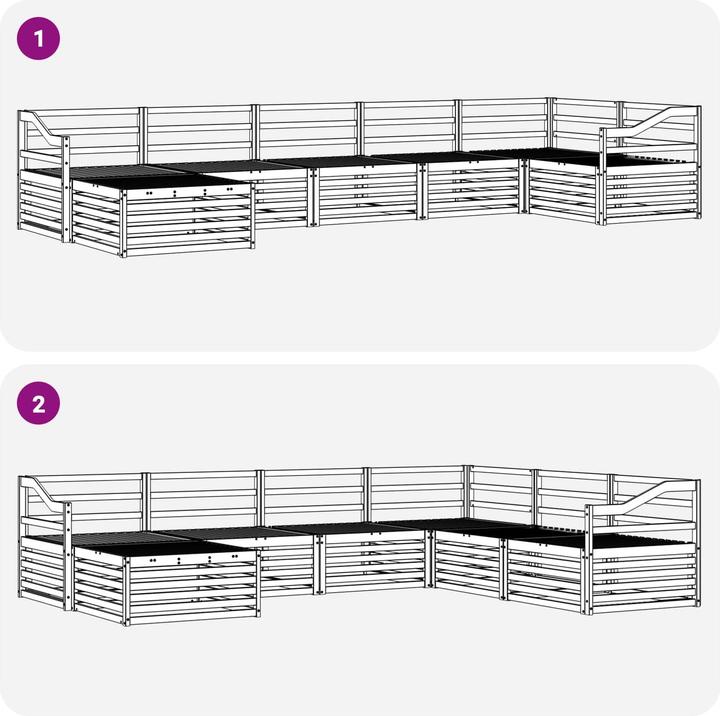 Produktbild vidaXL Outdoor-Sofa