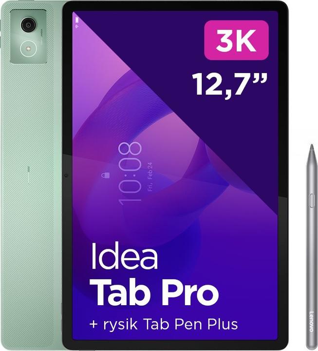 Produktbild Lenovo TB373FU (nur WLAN, 12.70", 128 GB, Luna Grey, Seafoam Green)