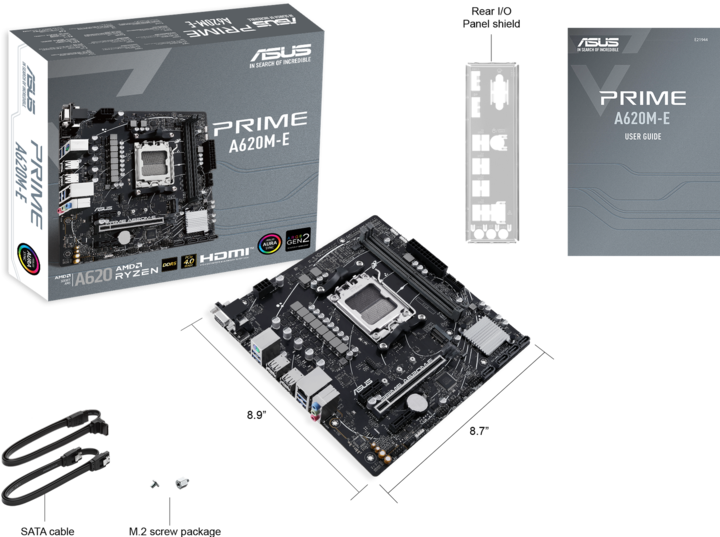Produktbild ASUS PRIME A620M-E-CSM (AM5, AMD A620, mATX)