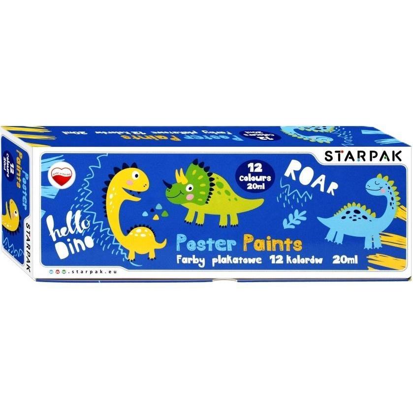 Starpak Dino-Posterfarben 12 Farben/20 ml (20 ml) (41947942)