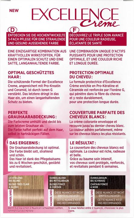 Produktbild L'Oréal Paris Excellence Cream (45299 Kühles Blond)
