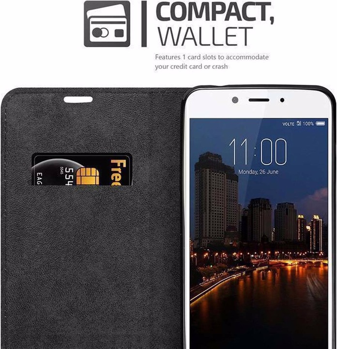 Actual product image Cadorabo Book Invisible Magnet Cover (ZTE Nubia N2)