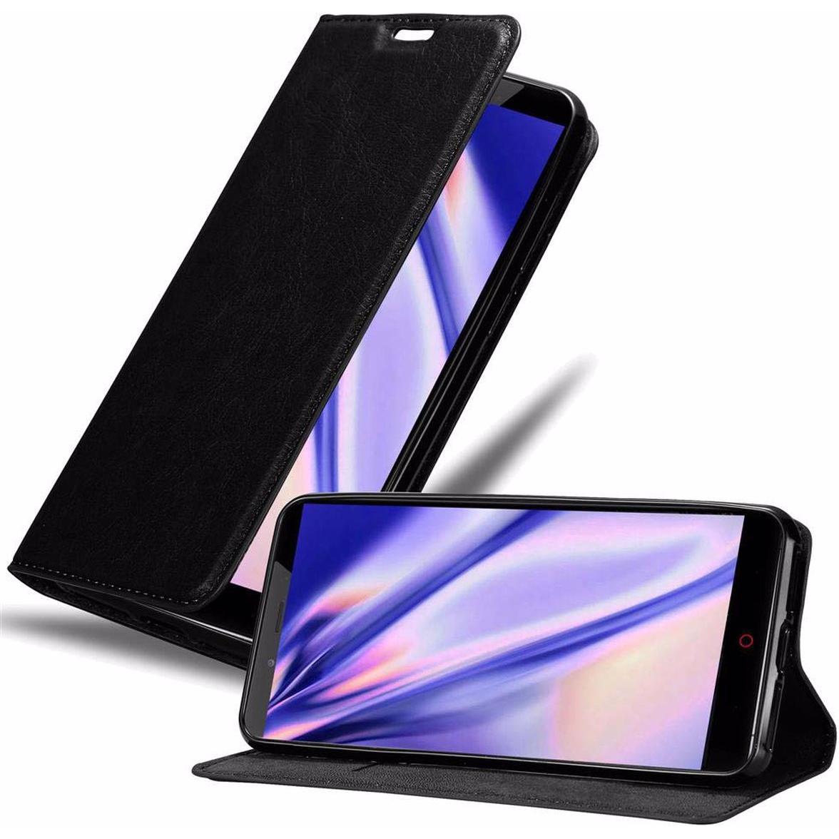 Thumbnail - Cadorabo Book Invisible Magnet Cover (ZTE Nubia Z11 Max), Smartphone Hülle, Schwarz