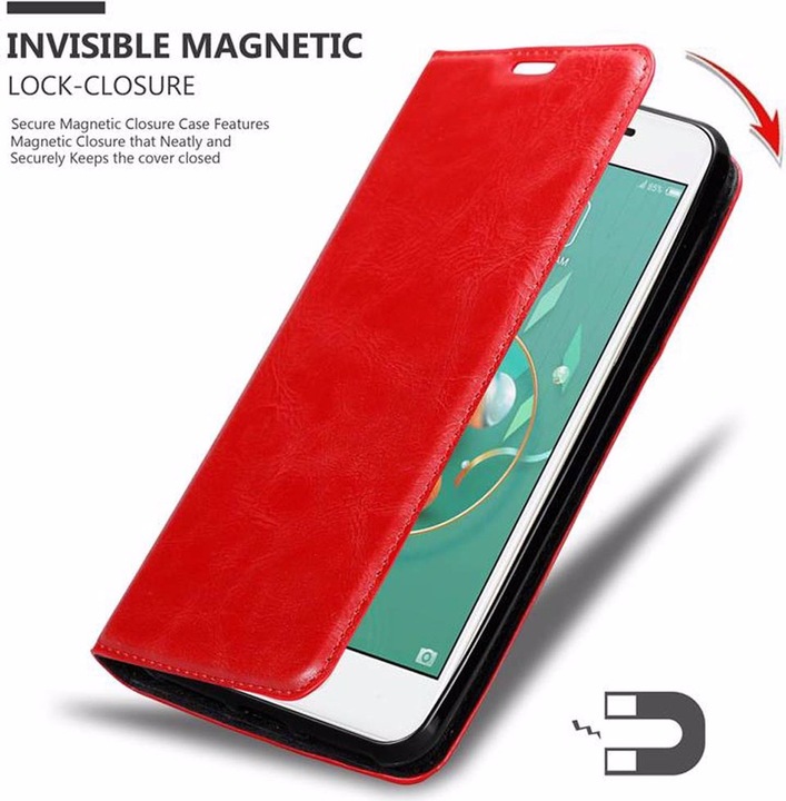 Actual product image Cadorabo Book Invisible Magnet Cover (ZTE Nubia M2 Lite)