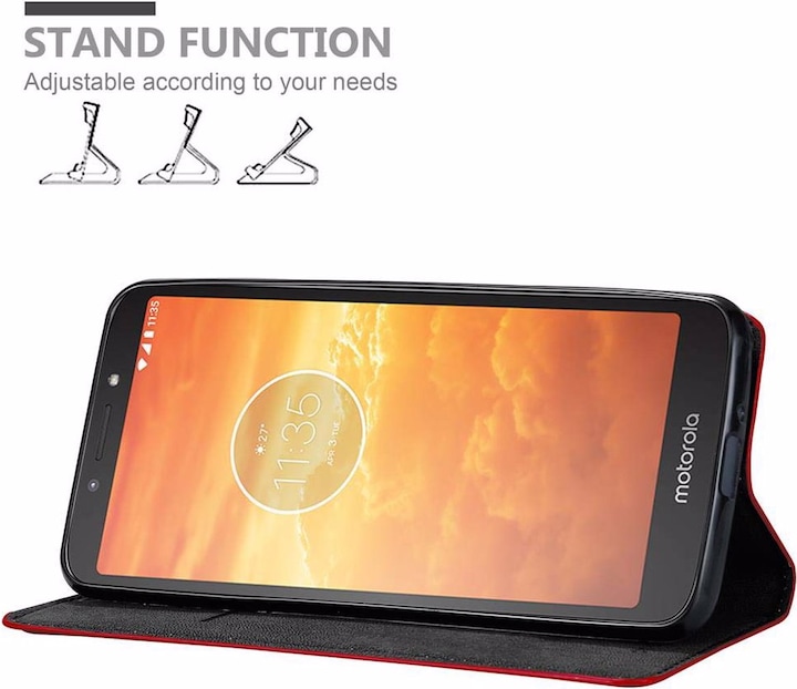 Produktbild Cadorabo Book Invisible Magnet Cover (Motorola Moto E5 Play)