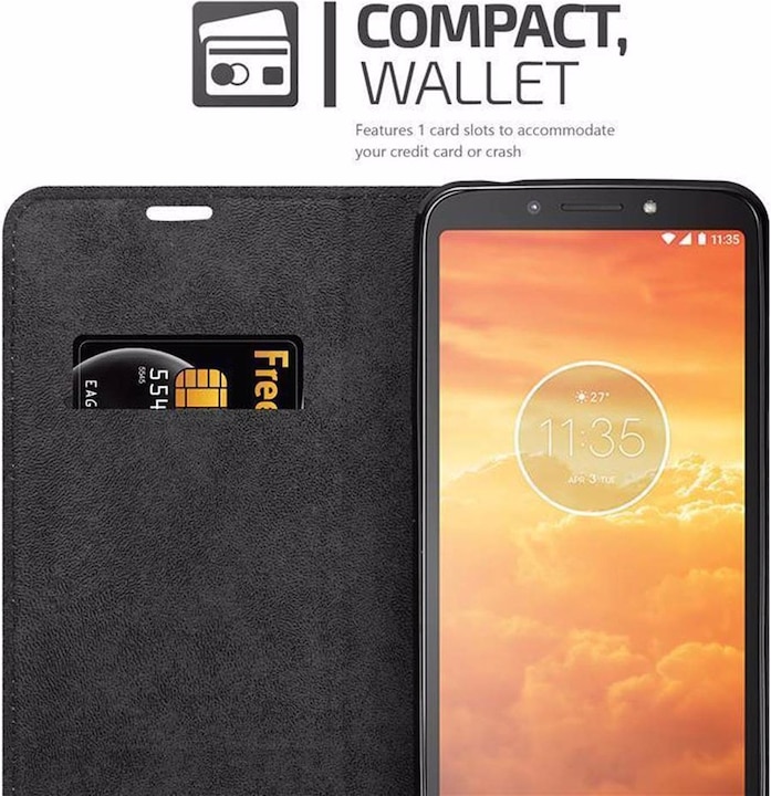 Produktbild Cadorabo Book Invisible Magnet Cover (Motorola Moto E5 Play)