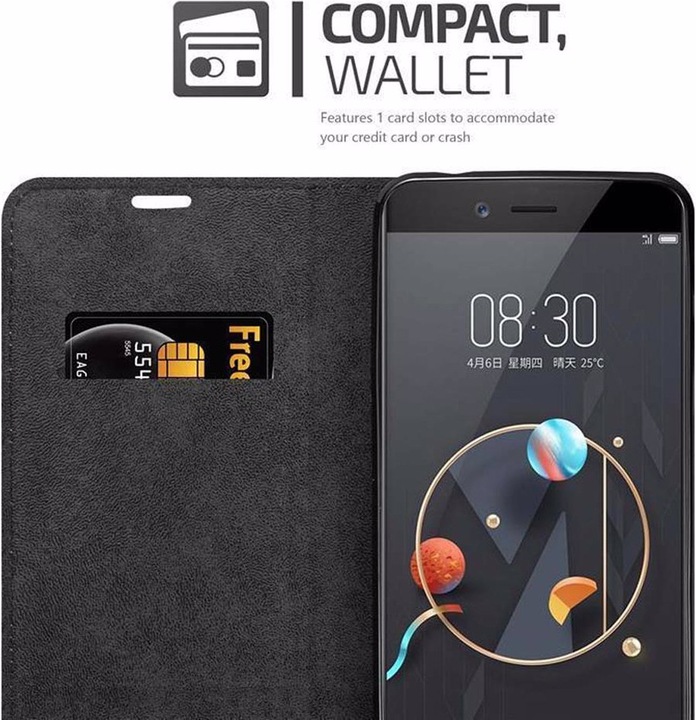 Produktbild Cadorabo Book Invisible Magnet Cover (ZTE Nubia Z17 Mini)