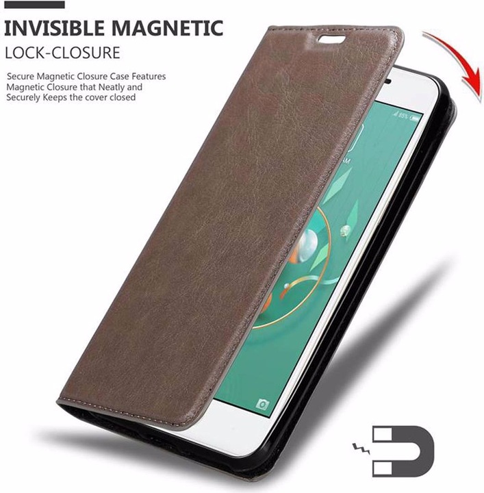 Actual product image Cadorabo Book Invisible Magnet Cover (ZTE Nubia M2 Lite)