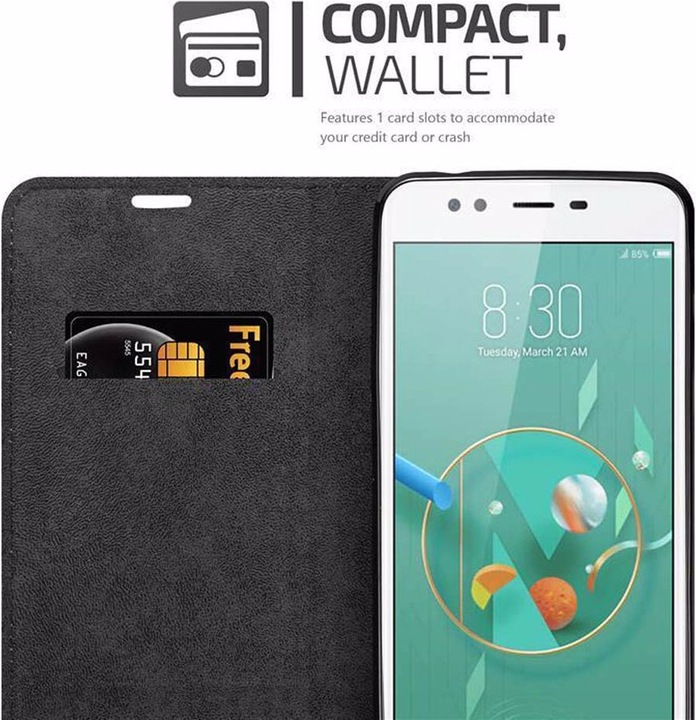 Actual product image Cadorabo Book Invisible Magnet Cover (ZTE Nubia M2 Lite)