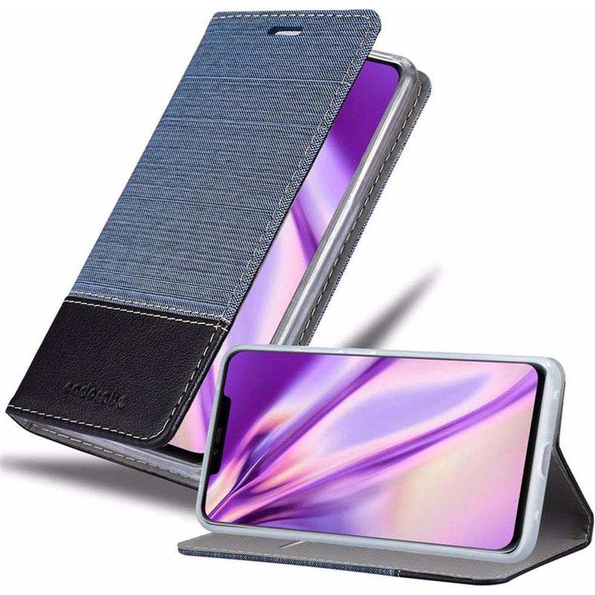 Cadorabo Book Jeans Optik Cover (Huawei Mate 20 Pro), Smartphone Hülle, Blau