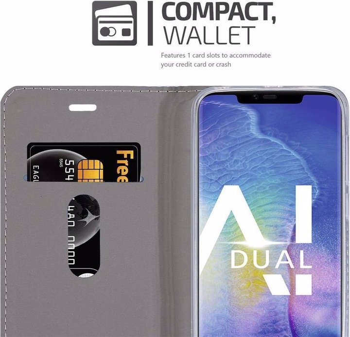 Produktbild Cadorabo Book Jeans Optik Cover (Huawei Mate 20 Pro)