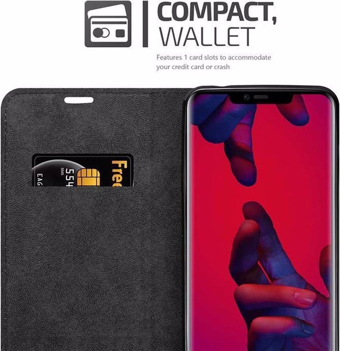 Actual product image Cadorabo Book Invisible Magnet Cover (Mate 20 Pro)