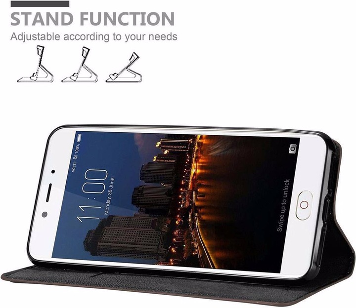 Actual product image Cadorabo Book Invisible Magnet Cover (ZTE Nubia N2)