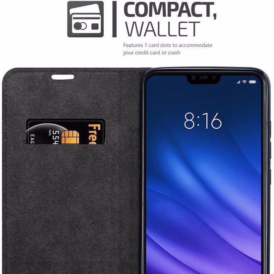 Thumbnail - Cadorabo Book Invisible Magnet Cover (Xiaomi Mi 8 Lite), Smartphone Hülle, Braun