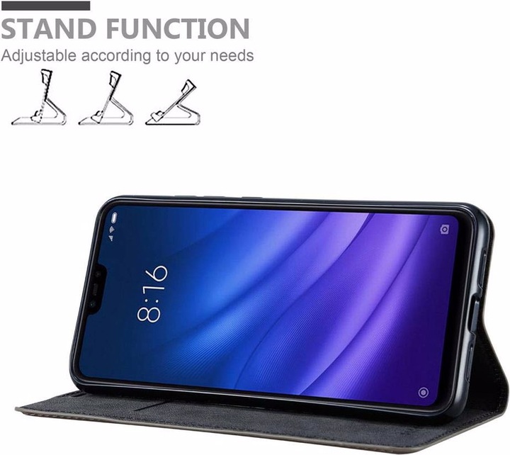 Actual product image Cadorabo Book Invisible Magnet Cover (Mi 8 Lite)