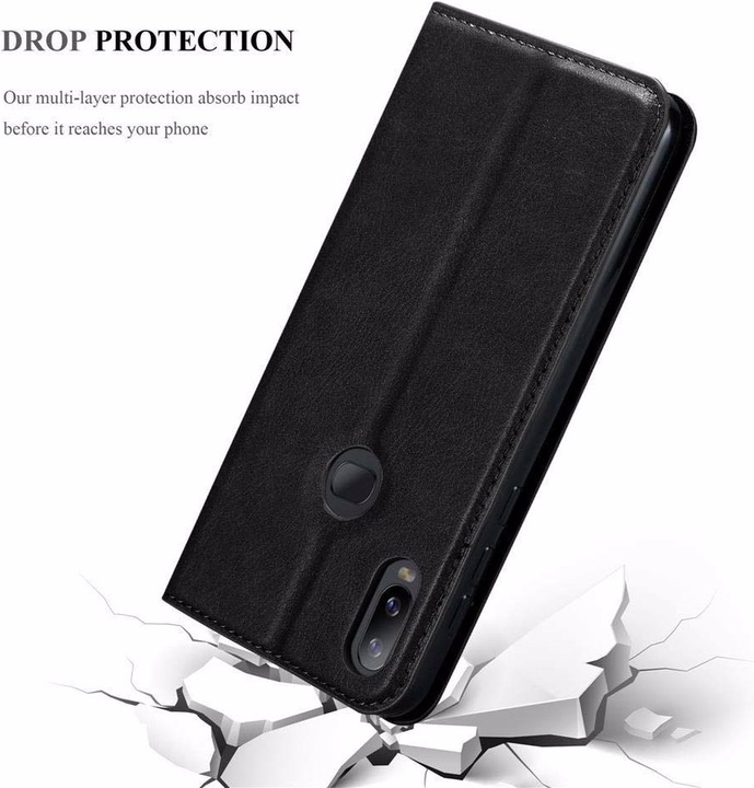 Actual product image Cadorabo Book Invisible Magnet Cover (Samsung Galaxy A6s)