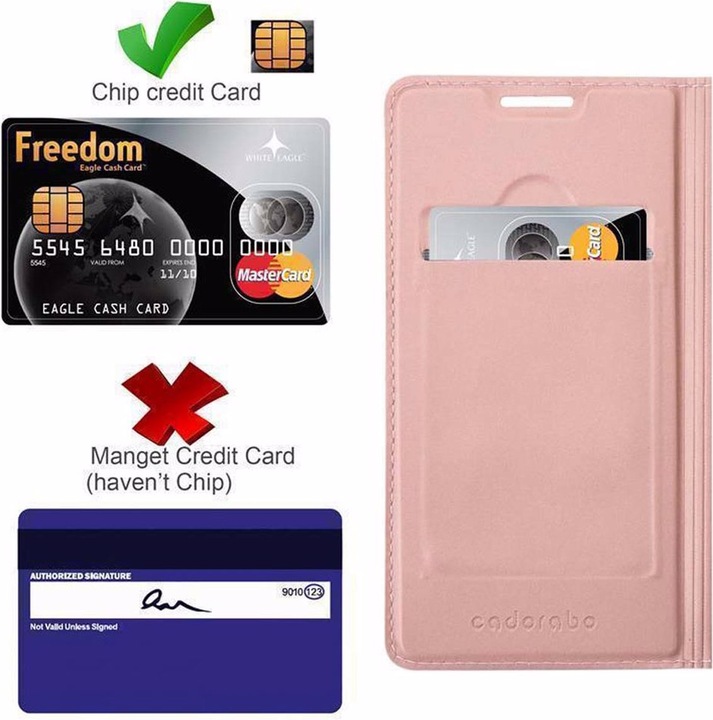 Actual product image Cadorabo Book Classy Style Cover (Wiko View XL)