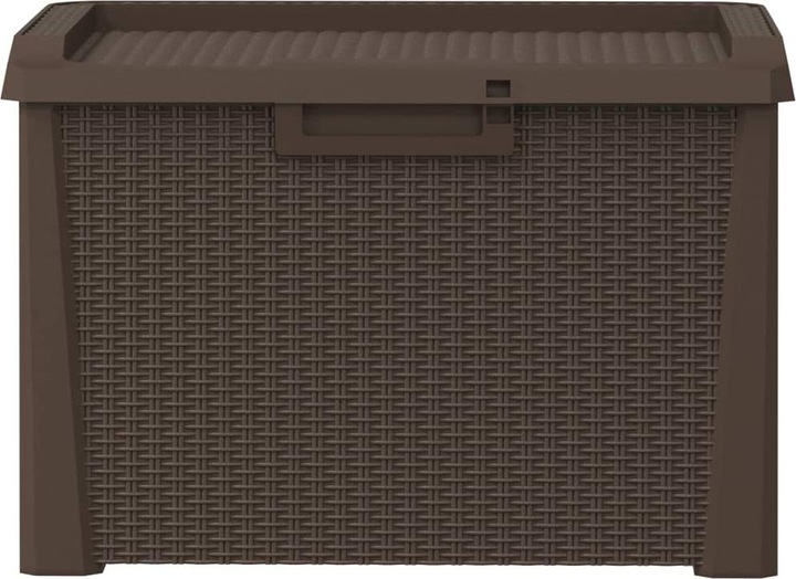Actual product image VidaXL Gartentruhe Braun 125 L PP,Farbe: Braun,Material: 100