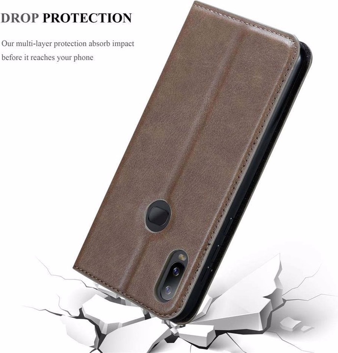 Actual product image Cadorabo Book Invisible Magnet Cover (Samsung Galaxy A6s)