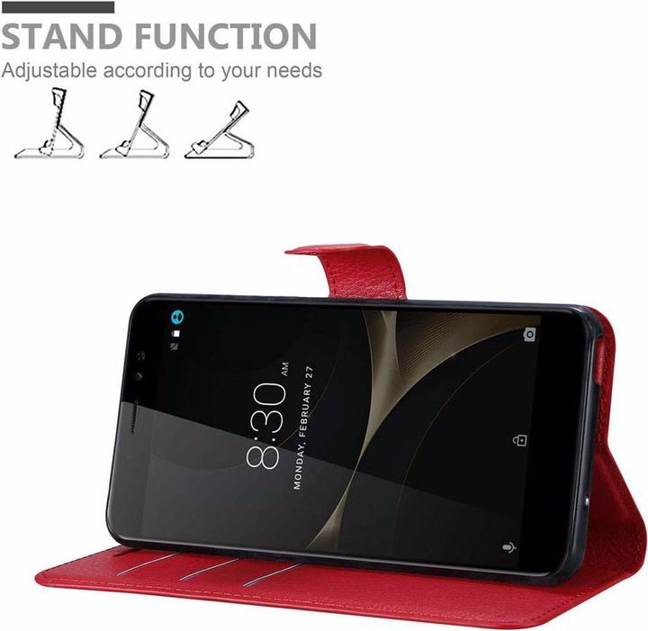 Actual product image Cadorabo Book with stand function cover (ZTE Nubia N1 Lite)
