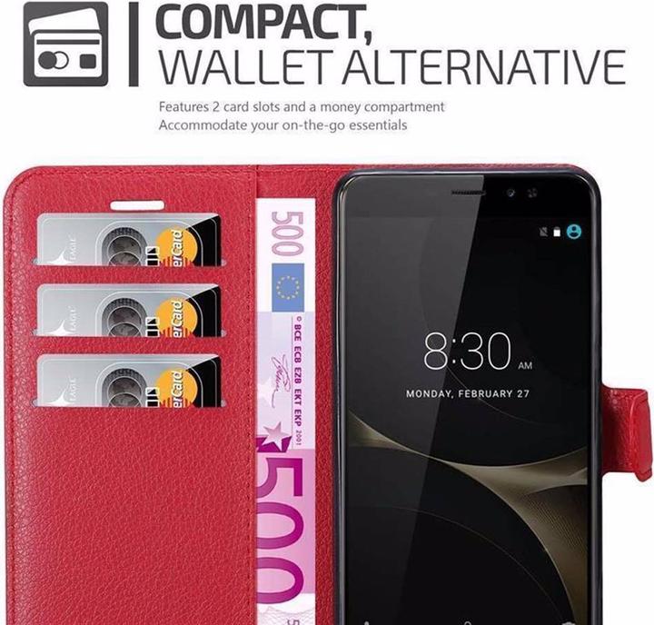 Actual product image Cadorabo Book with stand function cover (ZTE Nubia N1 Lite)