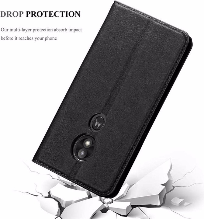 Actual product image Cadorabo Book Invisible Magnet Cover (Motorola Moto E5 Play)
