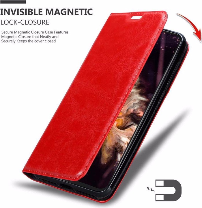 Actual product image Cadorabo Book Invisible Magnet Cover (Cubot P20)