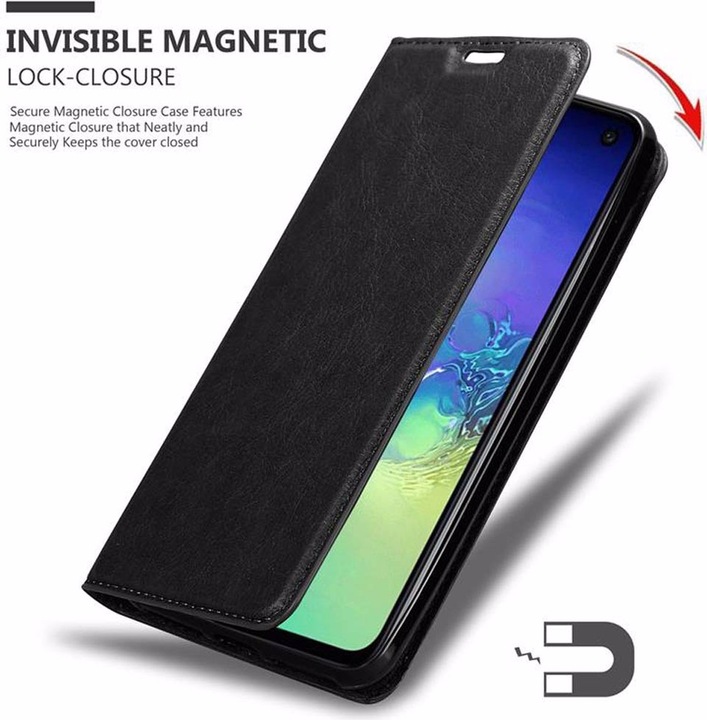 Actual product image Cadorabo Book Invisible Magnet Cover (Samsung Galaxy S10e)