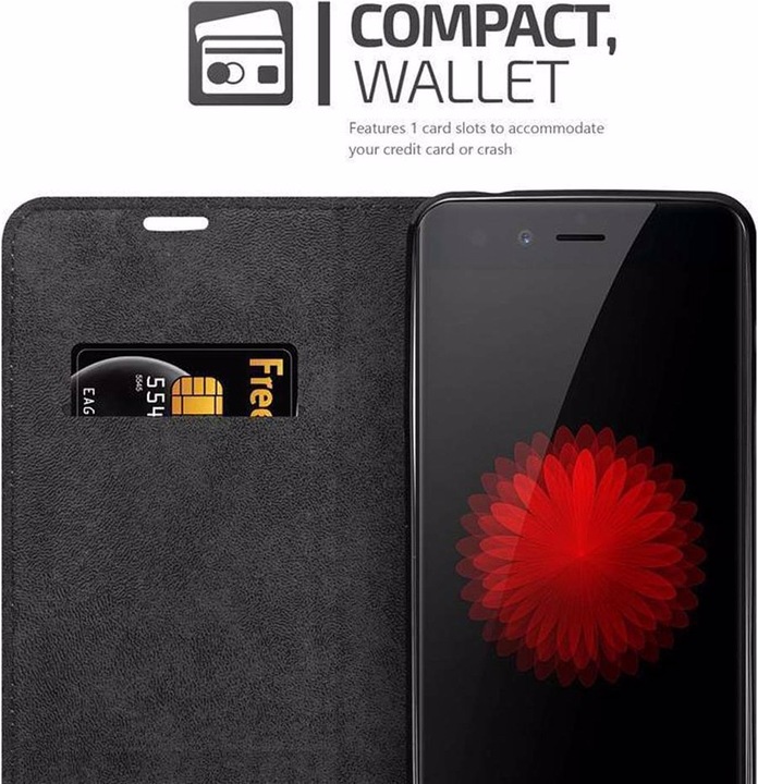 Actual product image Cadorabo Book Invisible Magnet Cover (ZTE Nubia Z11 Mini S)