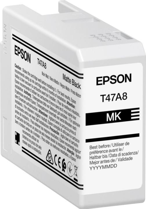 Produktbild Epson Ink/Singlpck Matte BK T47A8 Pro 10 50ml (BK)