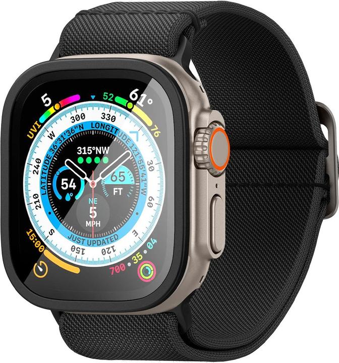 Productafbeelding Spigen ALM Glass.Tr Slim Pro Apple Watch Ultra (49 mm) Zwart AGL06163