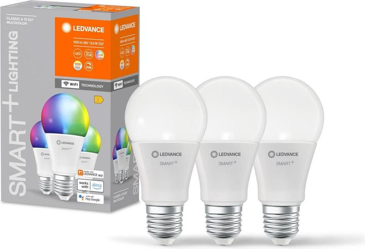 Produktbild Ledvance Smart+ Wifi Classic (E27, 1055 lm, 3 x)