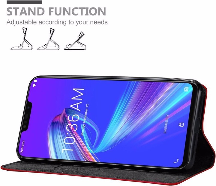 Actual product image Cadorabo Book Invisible Magnet Cover (Asus Zenfone Max (M2))