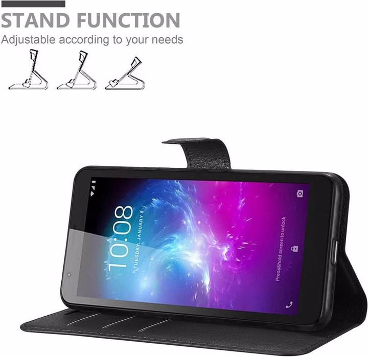 Actual product image Cadorabo Book with stand function cover (ZTE Blade A3)
