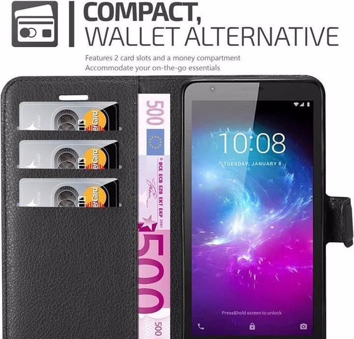 Actual product image Cadorabo Book with stand function cover (ZTE Blade A3)