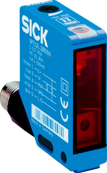 Produktbild Sick Reflex.-Lichtschranke,18m WL12L-2B530 DC,pnp/npn,M12,5p. Reflexions-Lichtschranke 4047084101212